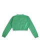 Cropped cardigan in green