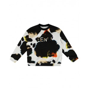 Multicolor T-shirt with logo embroidery