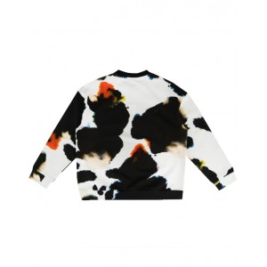 Multicolor T-shirt with logo embroidery