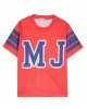 Red sport-inspired T-shirt