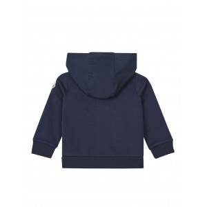 Embroidered zip-up hoodie