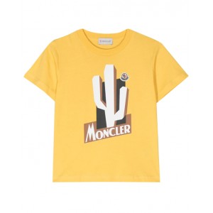 Yellow cactus print jersey T-shirt