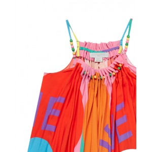 Beaded love graphic print cami Dress