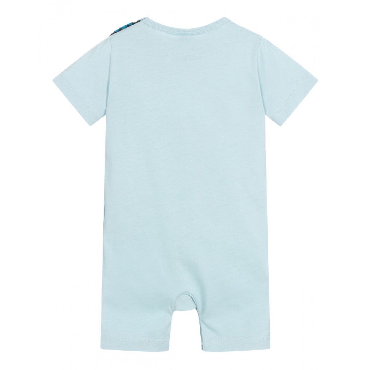 Pale blue guitar motif jumpsuit