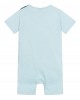 Pale blue guitar motif jumpsuit