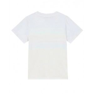 Multicolored mesh panel T-shirt 