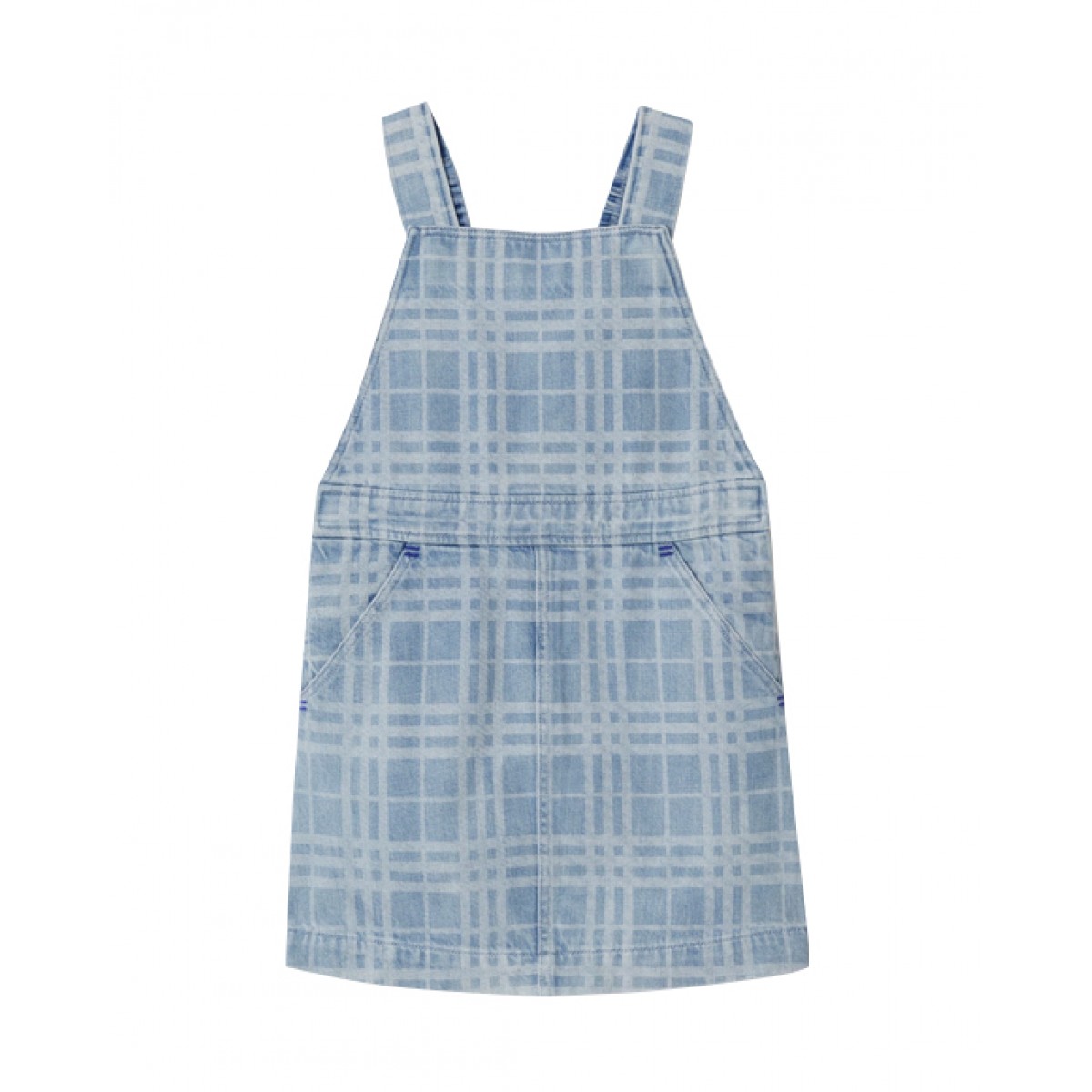 Denim pinafore dress