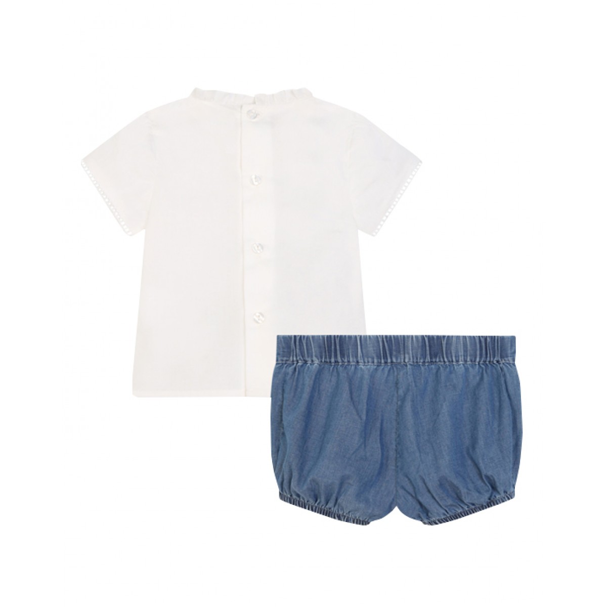 Blue cotton shorts gift set