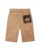Infant trousers made from beige stretch gabardine