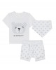 Unisex set with branded teddy bear design