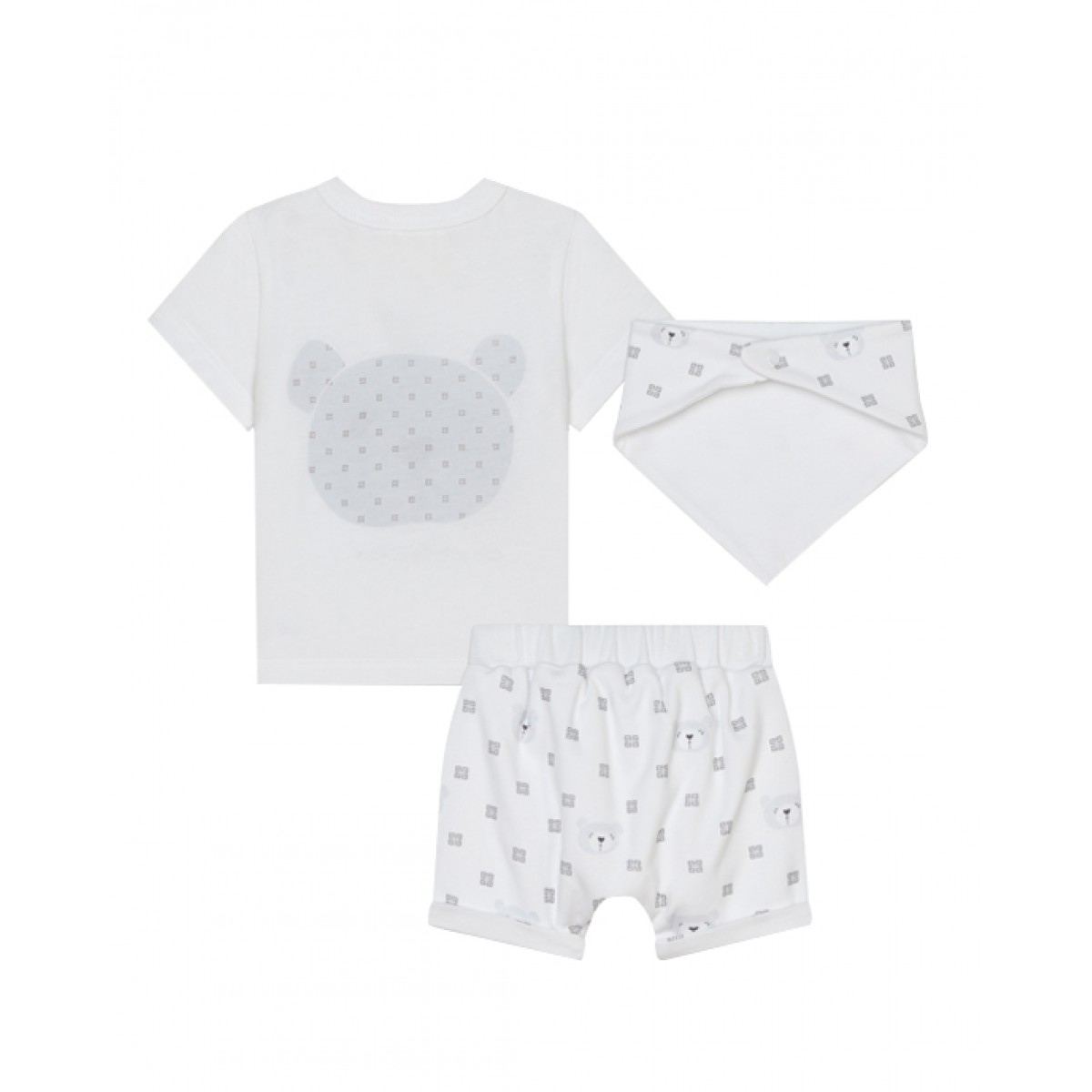 Unisex set with branded teddy bear design