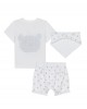 Unisex set with branded teddy bear design