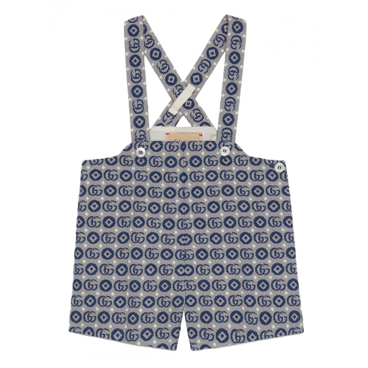 Double G geometric cotton dungaree