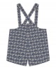 Double G geometric cotton dungaree