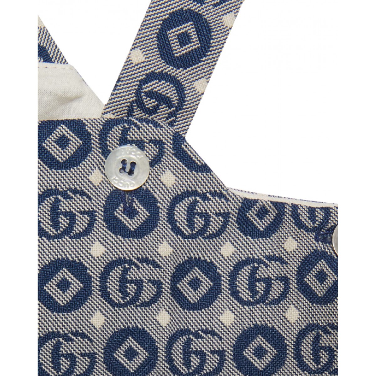 Double G geometric cotton dungaree