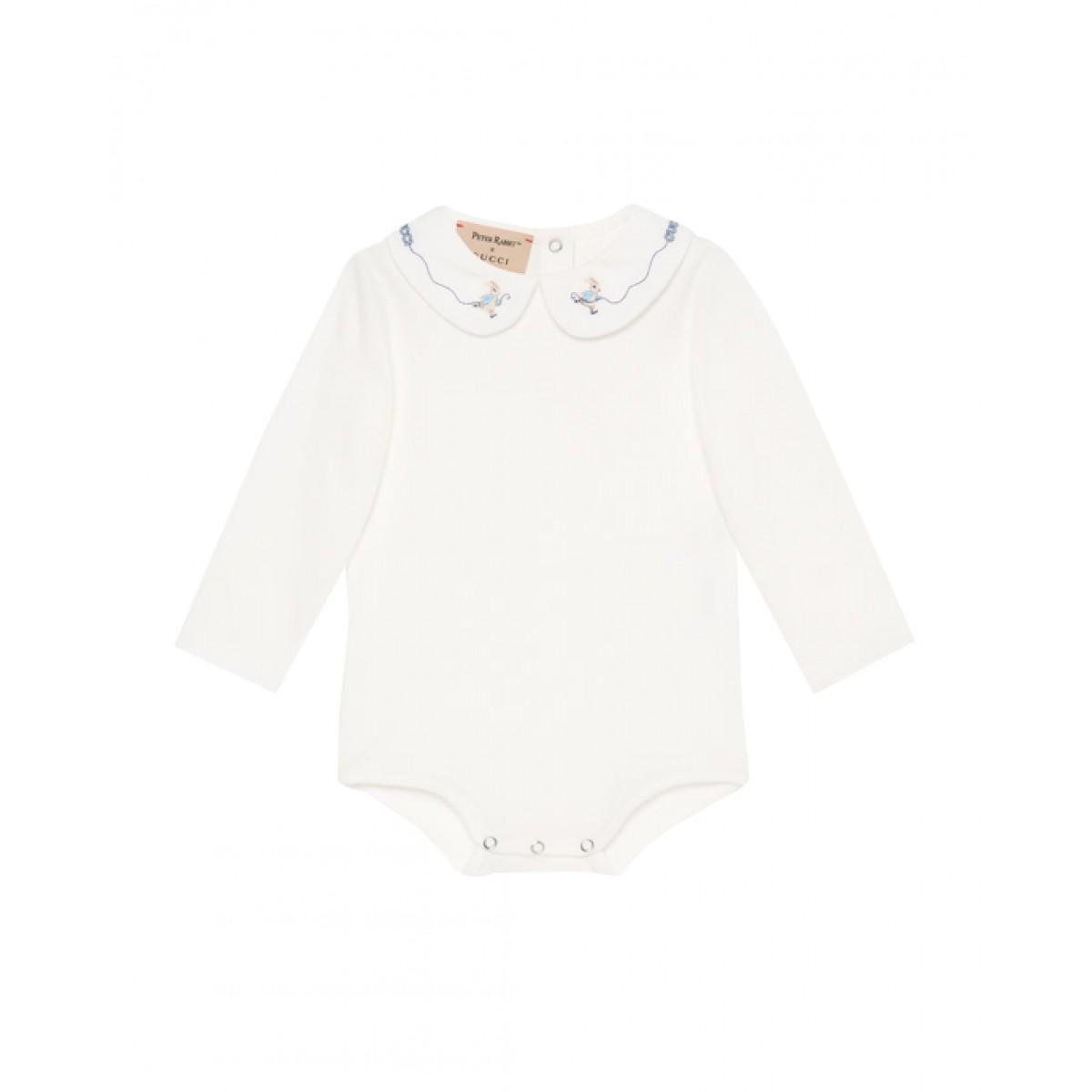 Cotton bodysuit with PETER RABBIT™ embroidery 