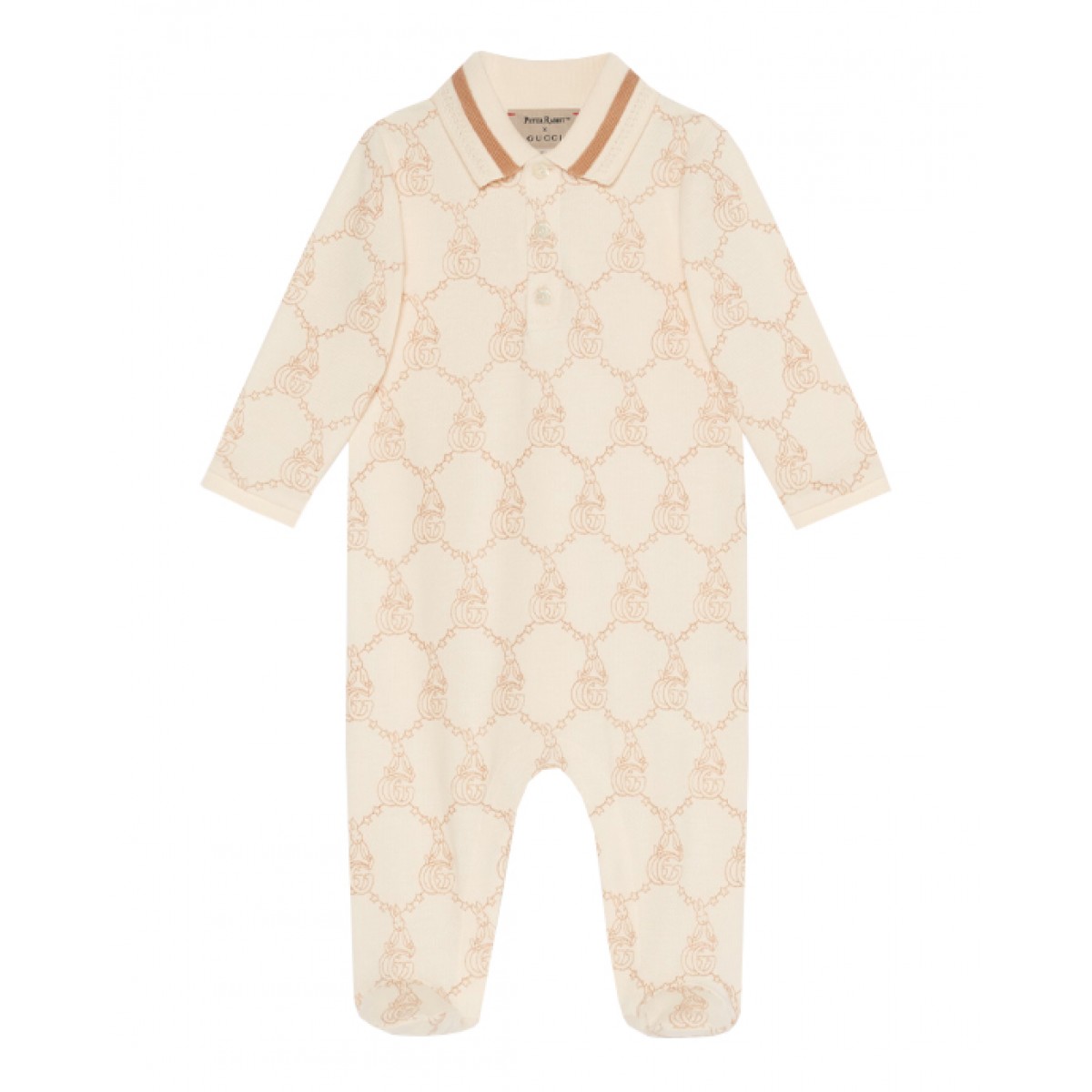 Cotton one-piece bodysuit with PETER RABBIT™ embroidery 