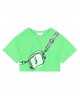 Green cropped T-shirt