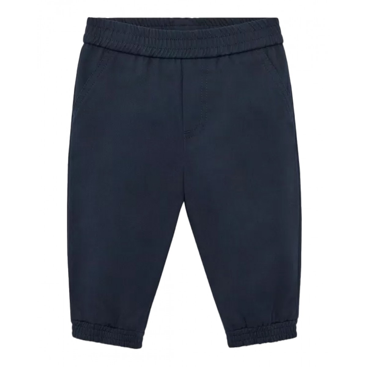 Blue gabardine trousers