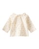 Baby printed voile blouse in gold
