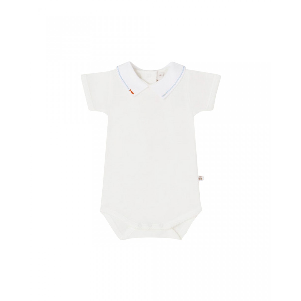 July embroidered collar bodysuit