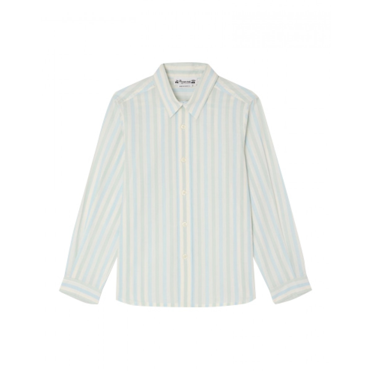 Linton striped shirt in organic cotton poplin