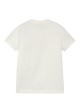 Ivory embroidered cotton T-shirt