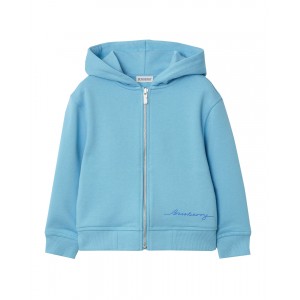 Cotton zip hoodie in lizard
