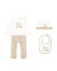 Dolce & Gabbana beige baby logo babygrow gift set