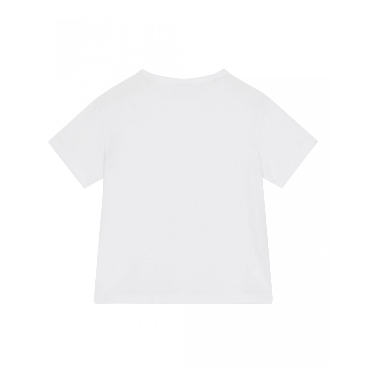 Jersey T-shirt with logo tag