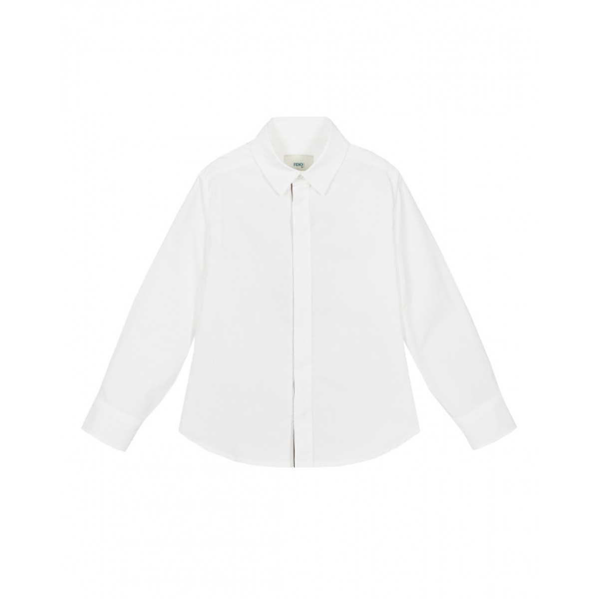 White cotton poplin shirt