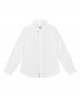 White cotton poplin shirt