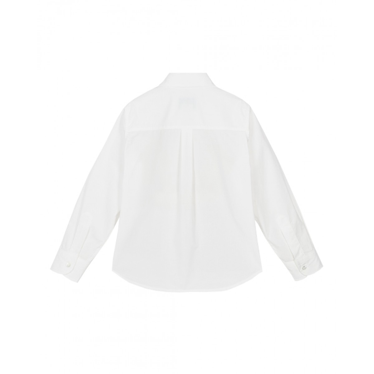 White cotton poplin shirt