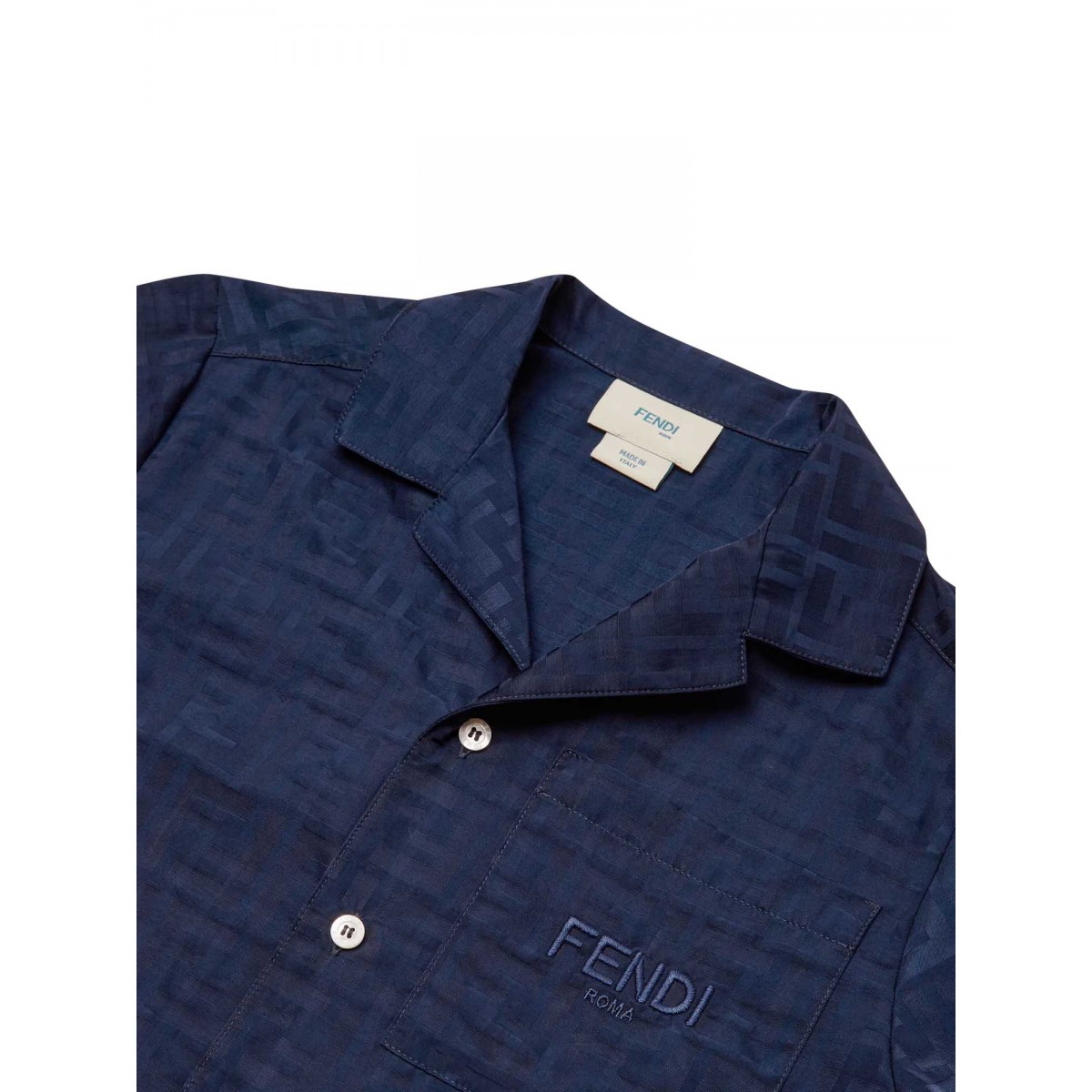 Junior jacquard cotton shirt