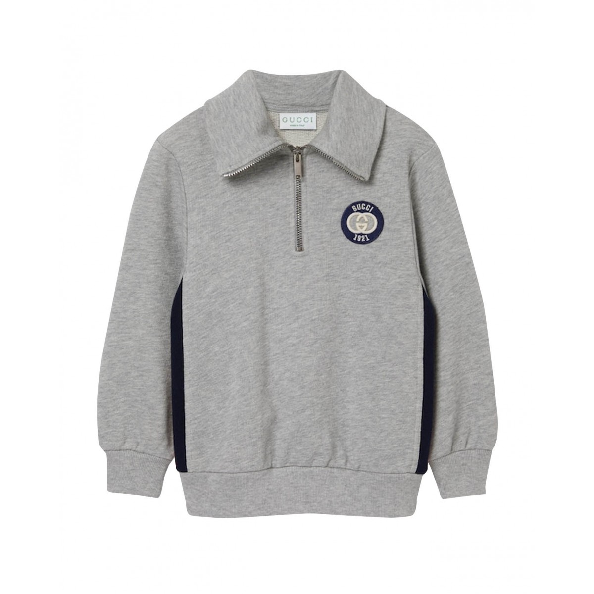 Embroidered cotton sweatshirt