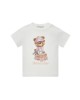 Teddy bear print cotton T-shirt
