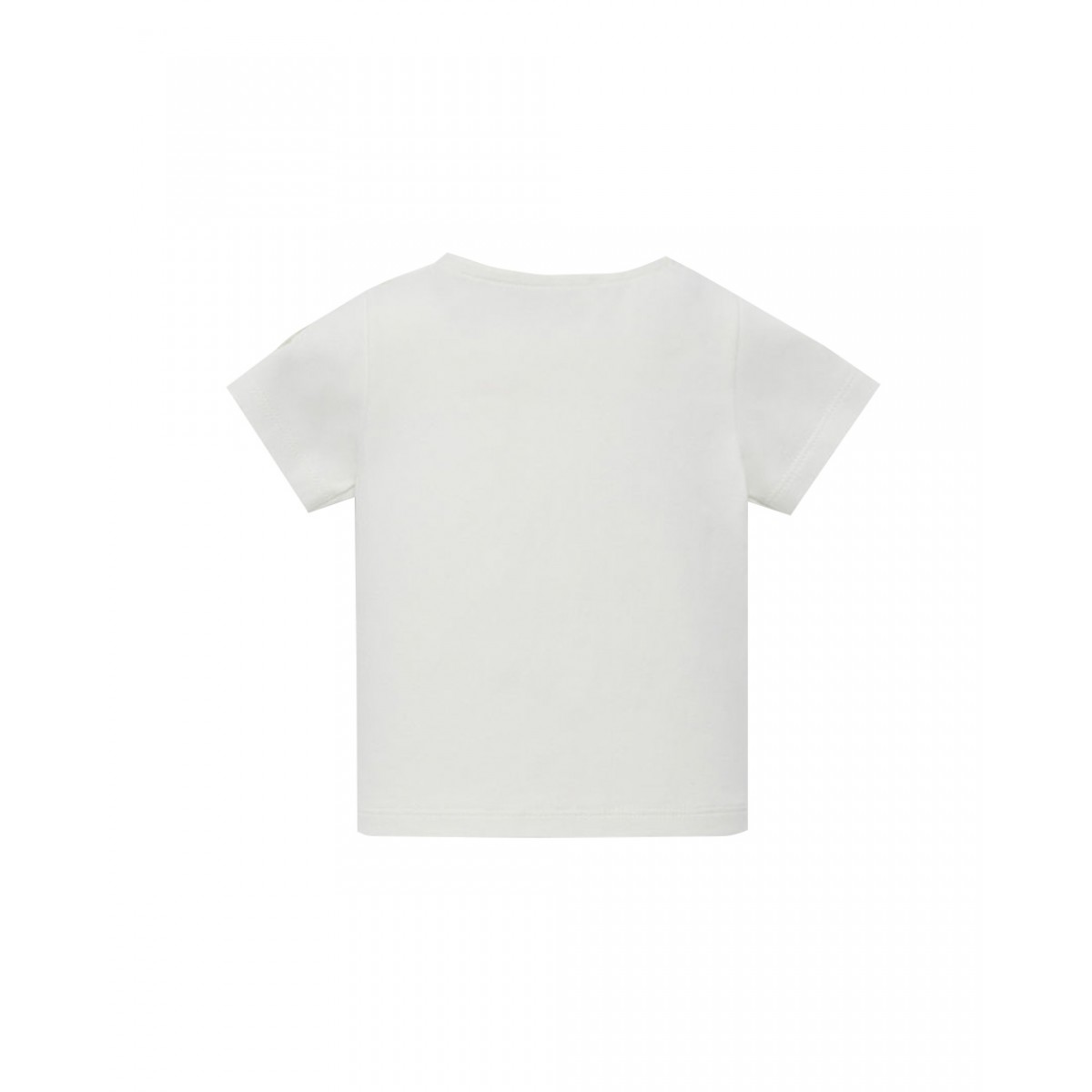 Teddy bear print cotton T-shirt