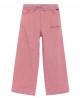 Chambray track pants in pink