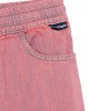 Chambray track pants in pink