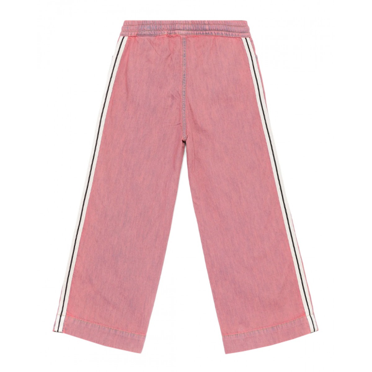 Chambray track pants in pink