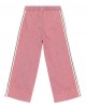 Chambray track pants in pink