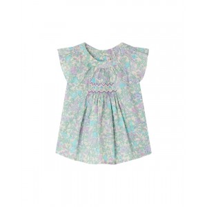 Laurie blouse smocked and hand-embroidered
