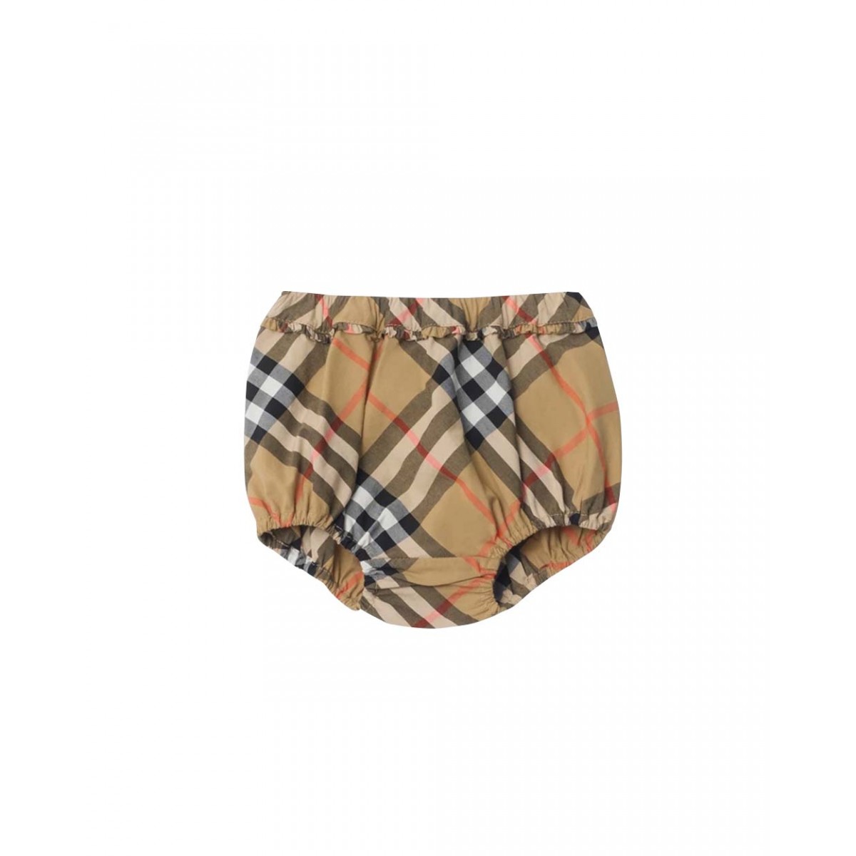 Check cotton dress with bloomers