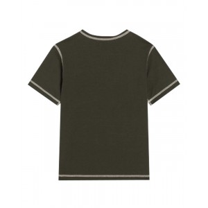 T-shirt with brand initials applique