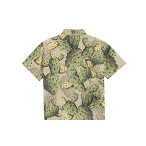 Cactus print poplin shirt