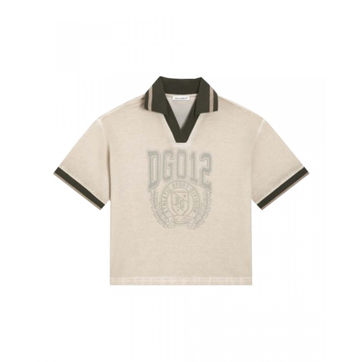Polo shirt with brand initials