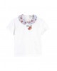 Jersey T-shirt with printed Collar and patch