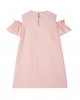 Pink cotton jacquard junior dress