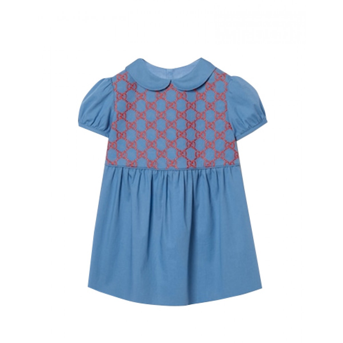 Baby dress with GG embroidery