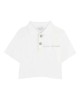 Girls’ white cotton T-shirt